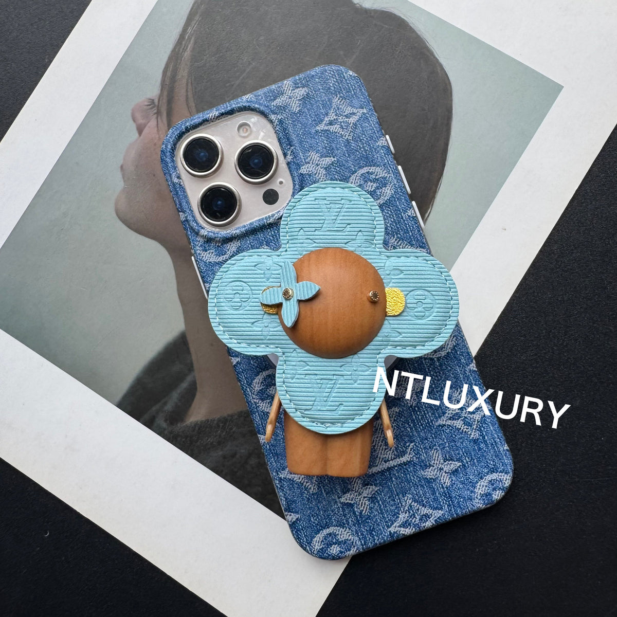 Coque de téléphone Blue Love avec support Magsafe