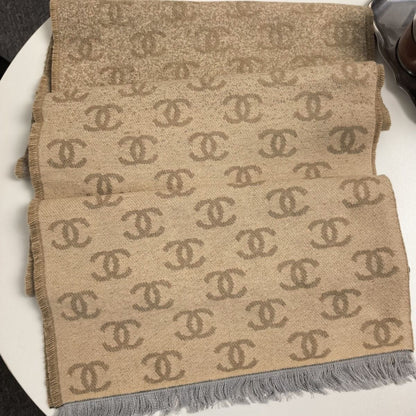 Ombre CC Long Cashmere Scarf