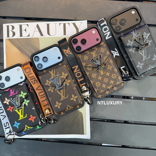 Funda de teléfono de amor tradicional con bolso de organza