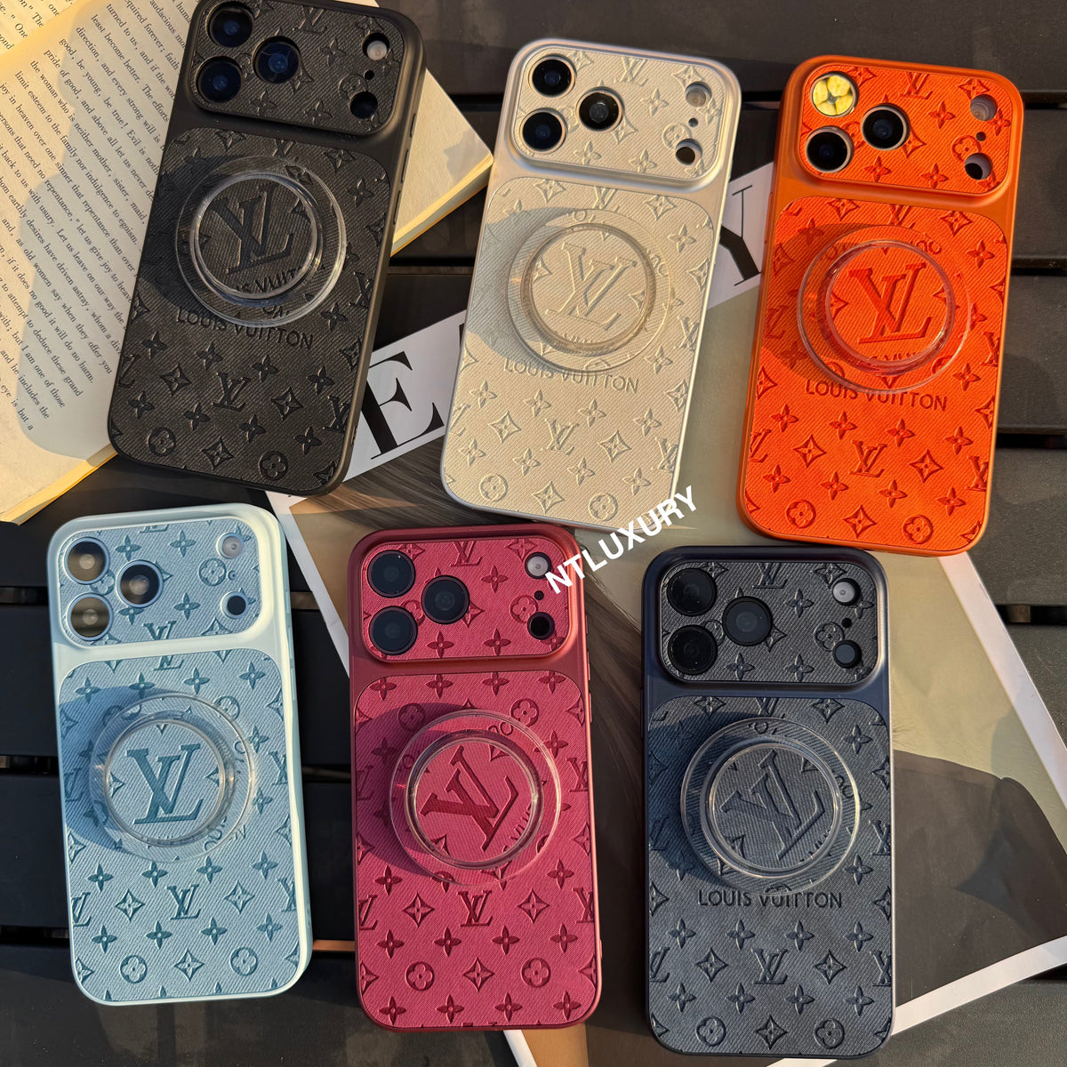 Orange Juice Denim Love Phone Case with Magsafe Holder