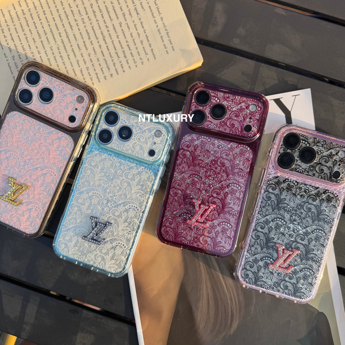 Lace Patch Love Girl Phone Case