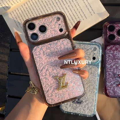 Lace Patch Love Girl Phone Case