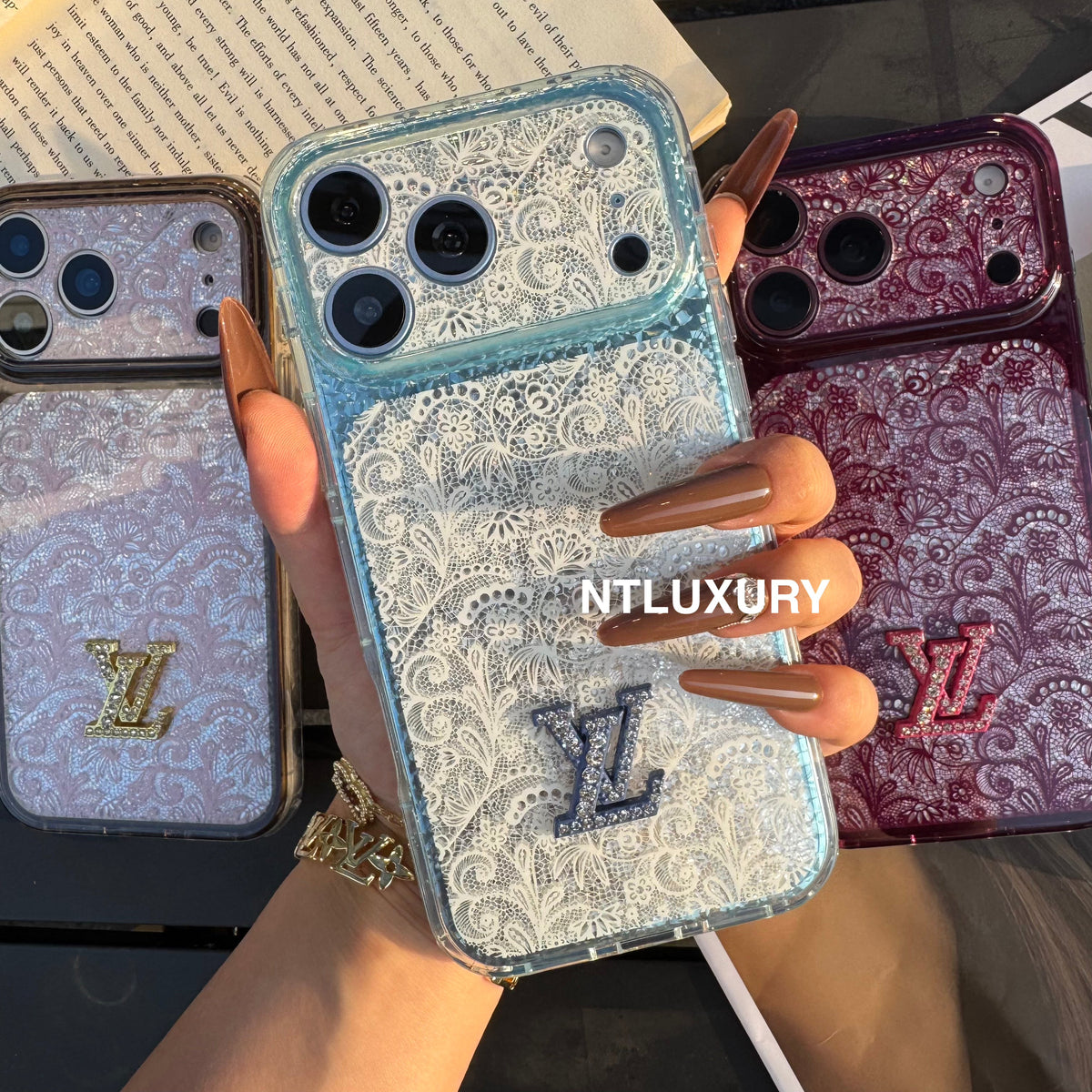 Lace Patch Love Girl Phone Case