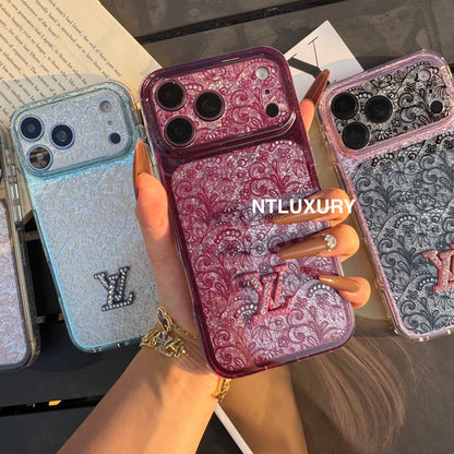 Lace Patch Love Girl Phone Case