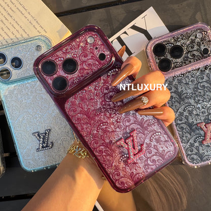 Lace Patch Love Girl Phone Case