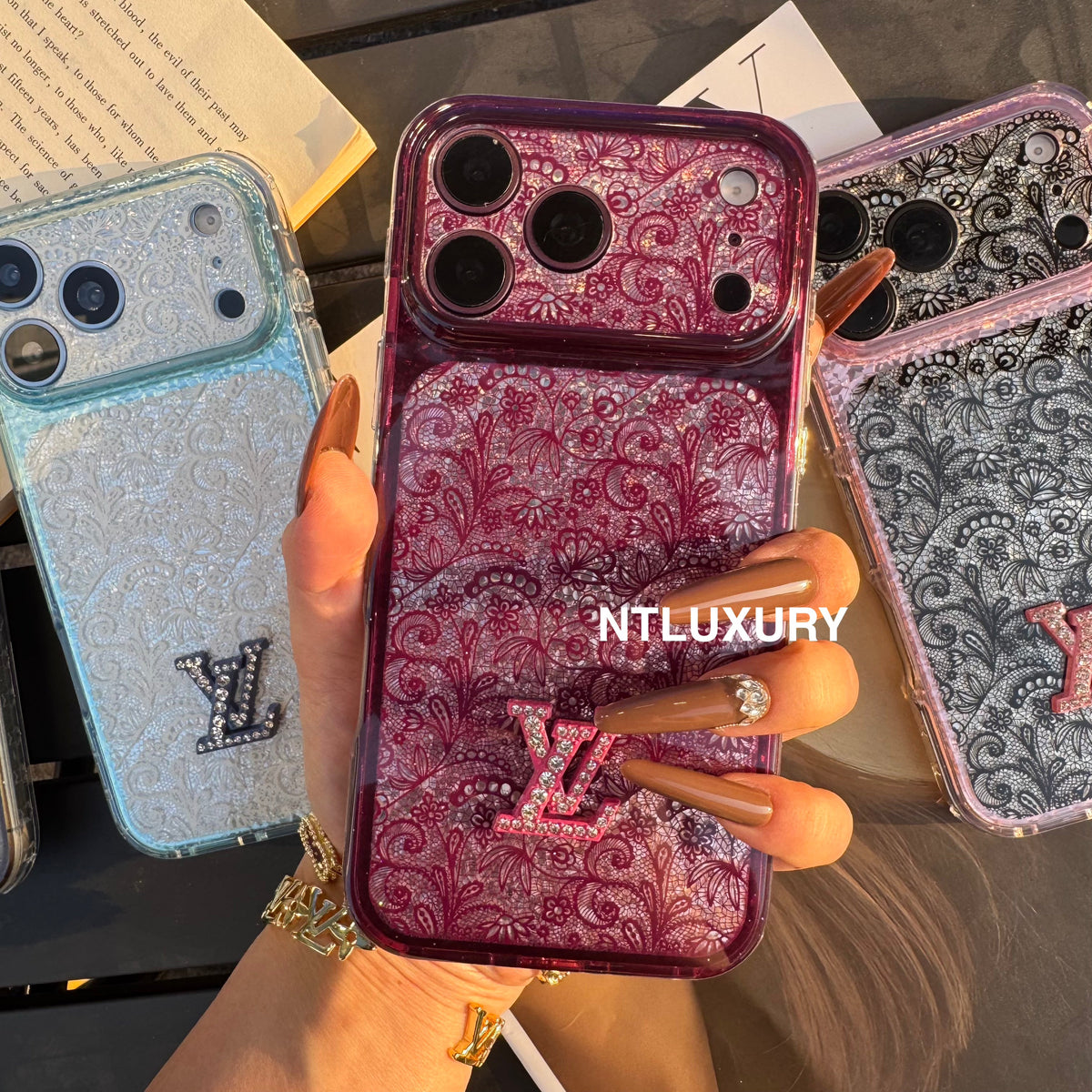 Lace Patch Love Girl Phone Case