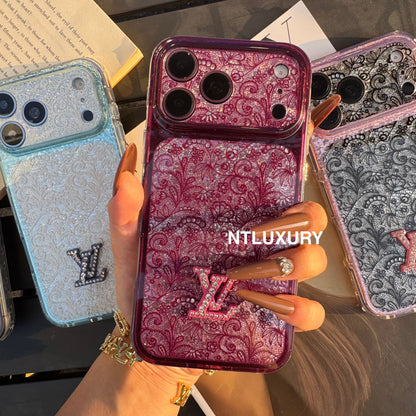 Lace Patch Love Girl Phone Case