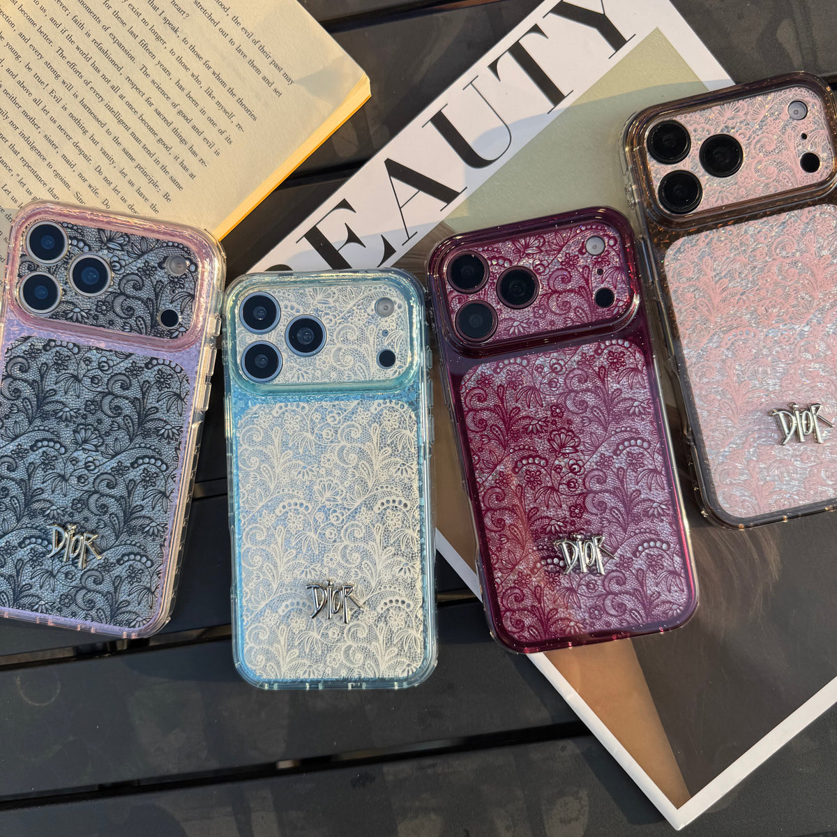 Lace Patch Dove Girl Phone Case