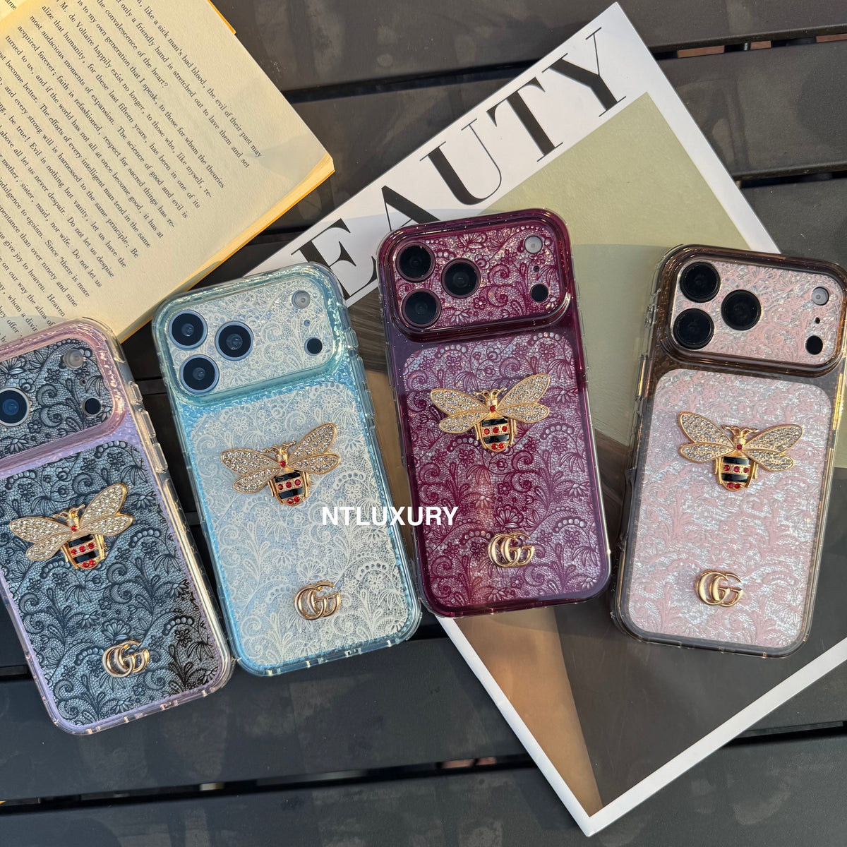 Lace Patch Good Bee Girl Phone Case