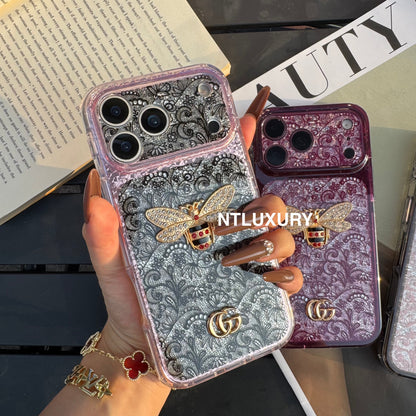 Lace Patch Good Bee Girl Phone Case