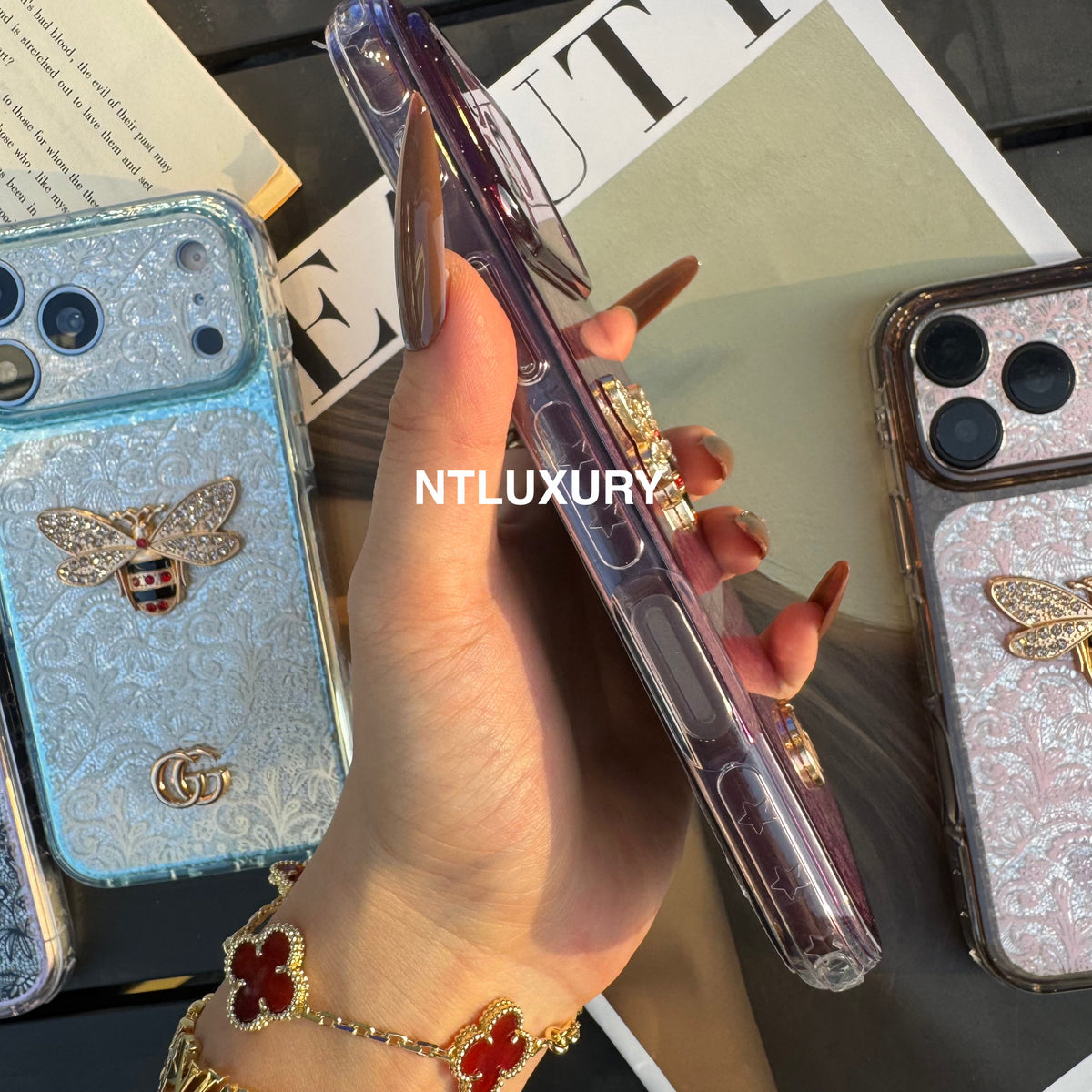 Lace Patch Good Bee Girl Phone Case
