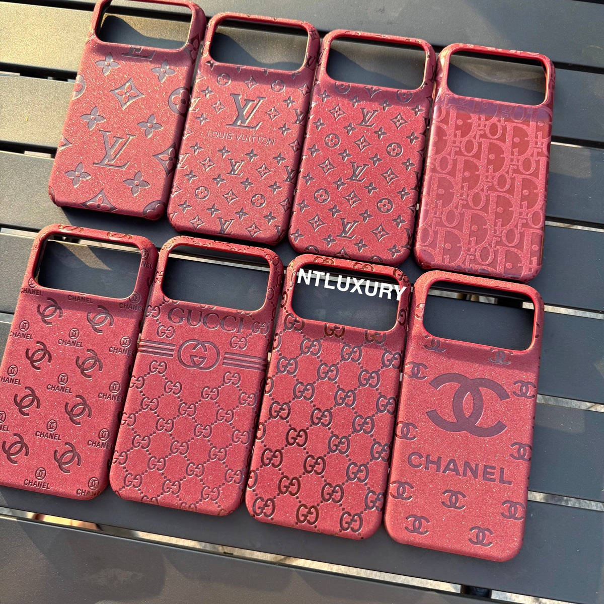 Burgundy Glitter Fancy Phone Case