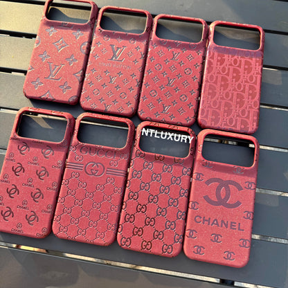 Burgundy Glitter Fancy Phone Case