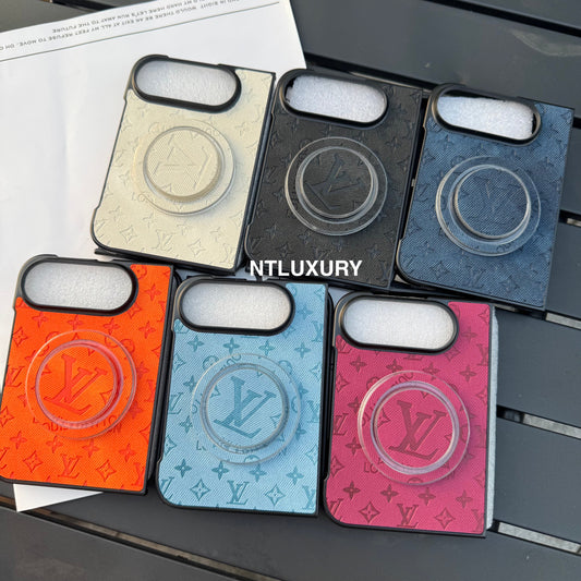 Colorful Denim Love Girl Phone Case For iPhone Duo With Magsafe Holder