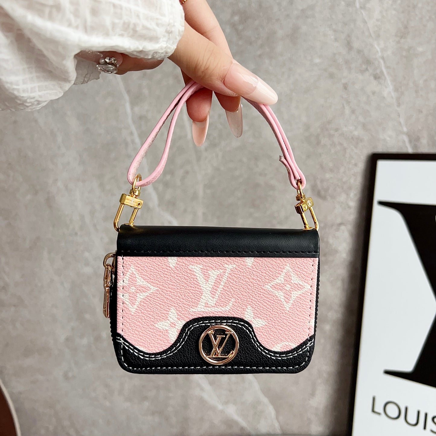 Latticed Love Cute Mini Wallet