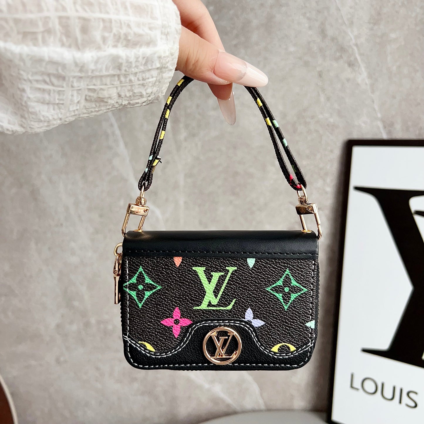 Latticed Love Cute Mini Wallet