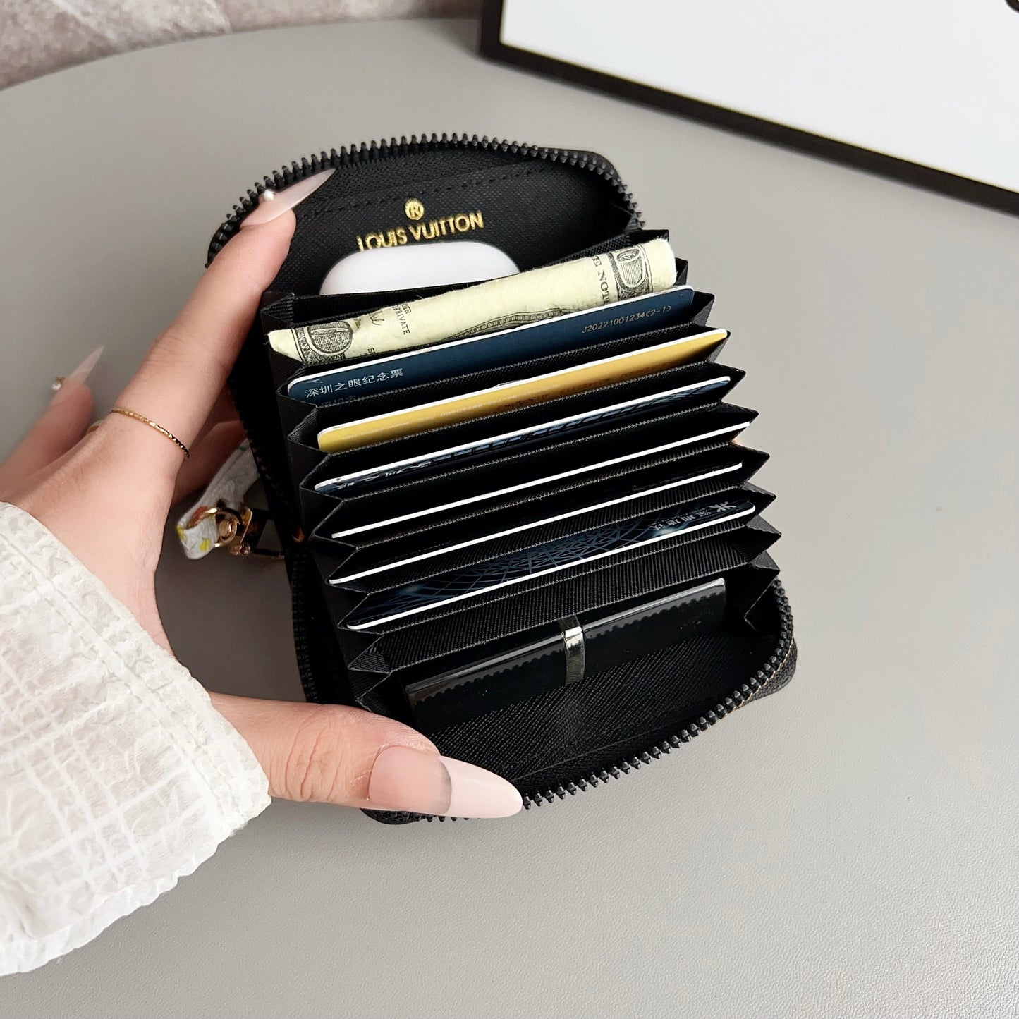 Latticed Love Cute Mini Wallet