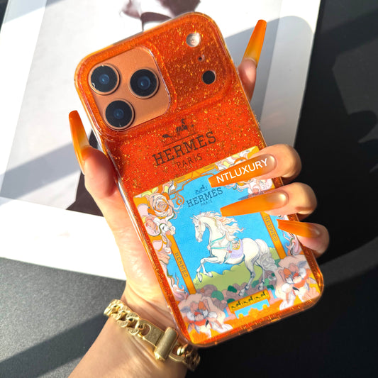 Orange Color Phone Case (Horse Colorful)