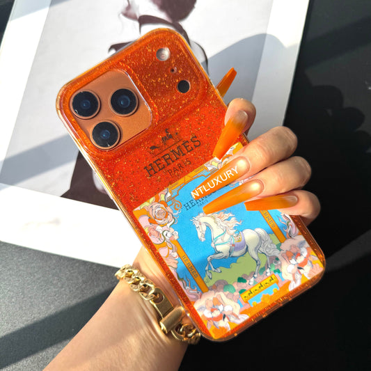 Orange Color Phone Case (Horse Colorful)