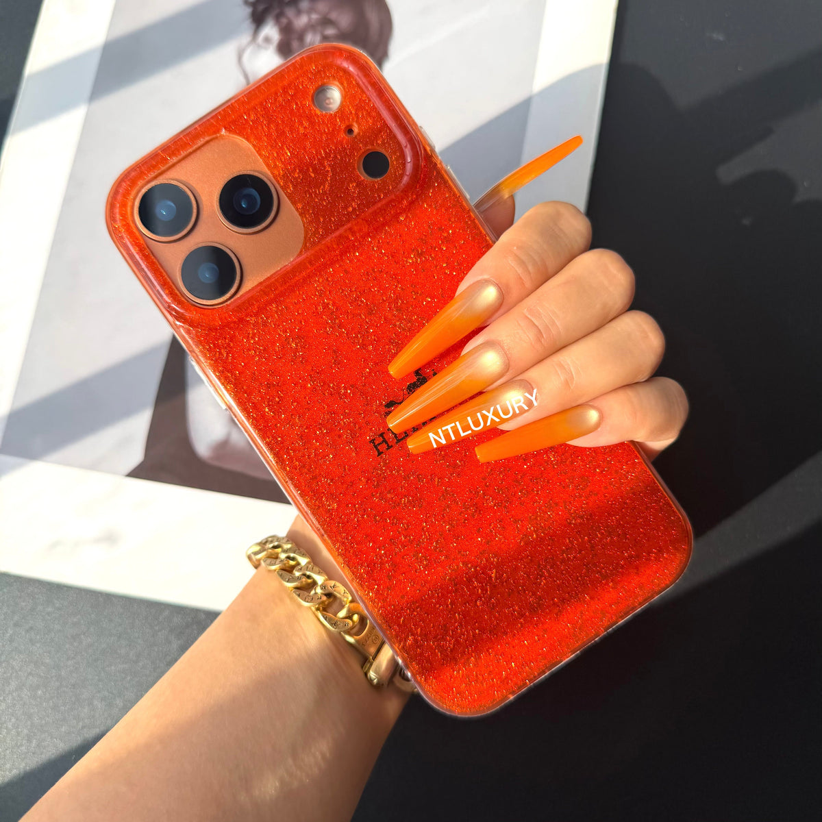 Orange Color Phone Case (Horse)