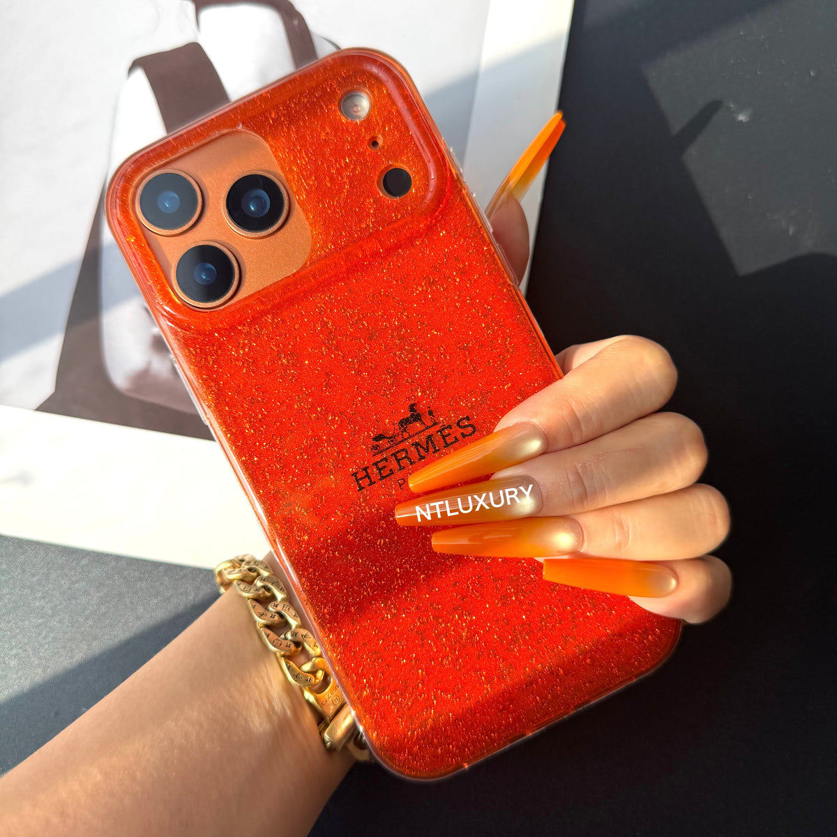 Orange Color Phone Case (Horse)