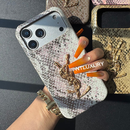 Funda para teléfono Yes Girl de piel de serpiente (8 colores)
