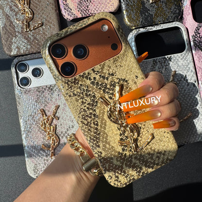 Funda para teléfono Yes Girl de piel de serpiente (8 colores)