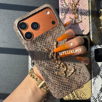 Funda para teléfono Yes Girl de piel de serpiente (8 colores)