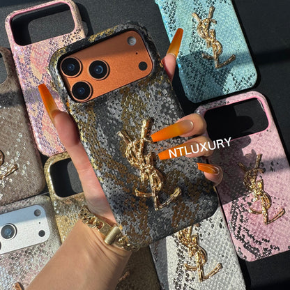 Funda para teléfono Yes Girl de piel de serpiente (8 colores)