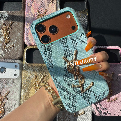 Funda para teléfono Yes Girl de piel de serpiente (8 colores)