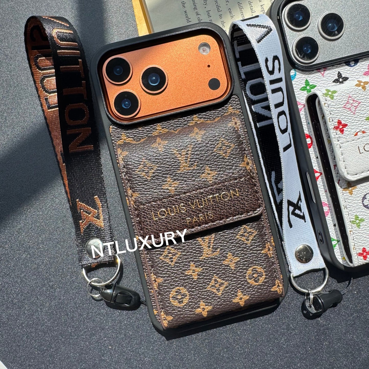 New Fancy Traditional Phone Case with Purse & Stripe (Small Love)