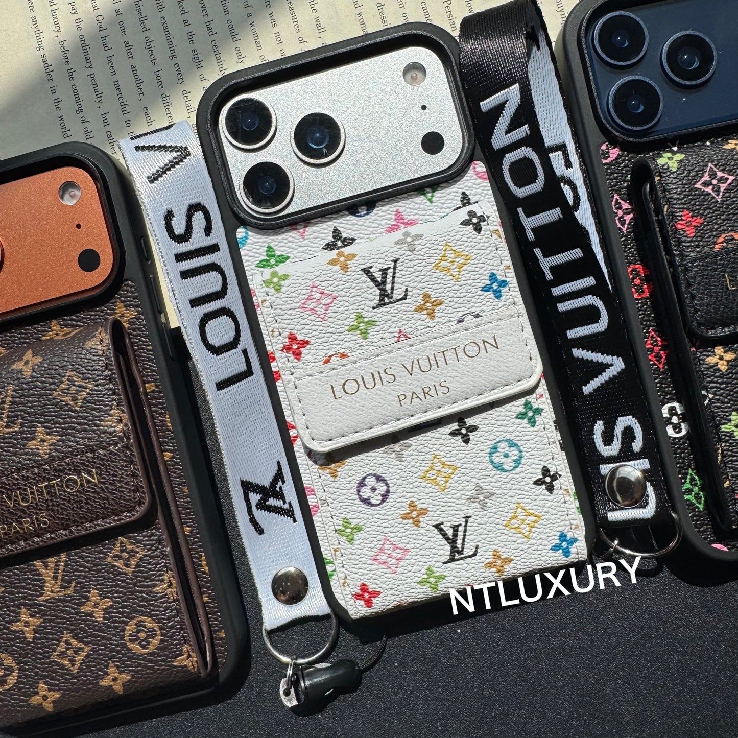 New Fancy Traditional Phone Case with Purse & Stripe (Small Love)