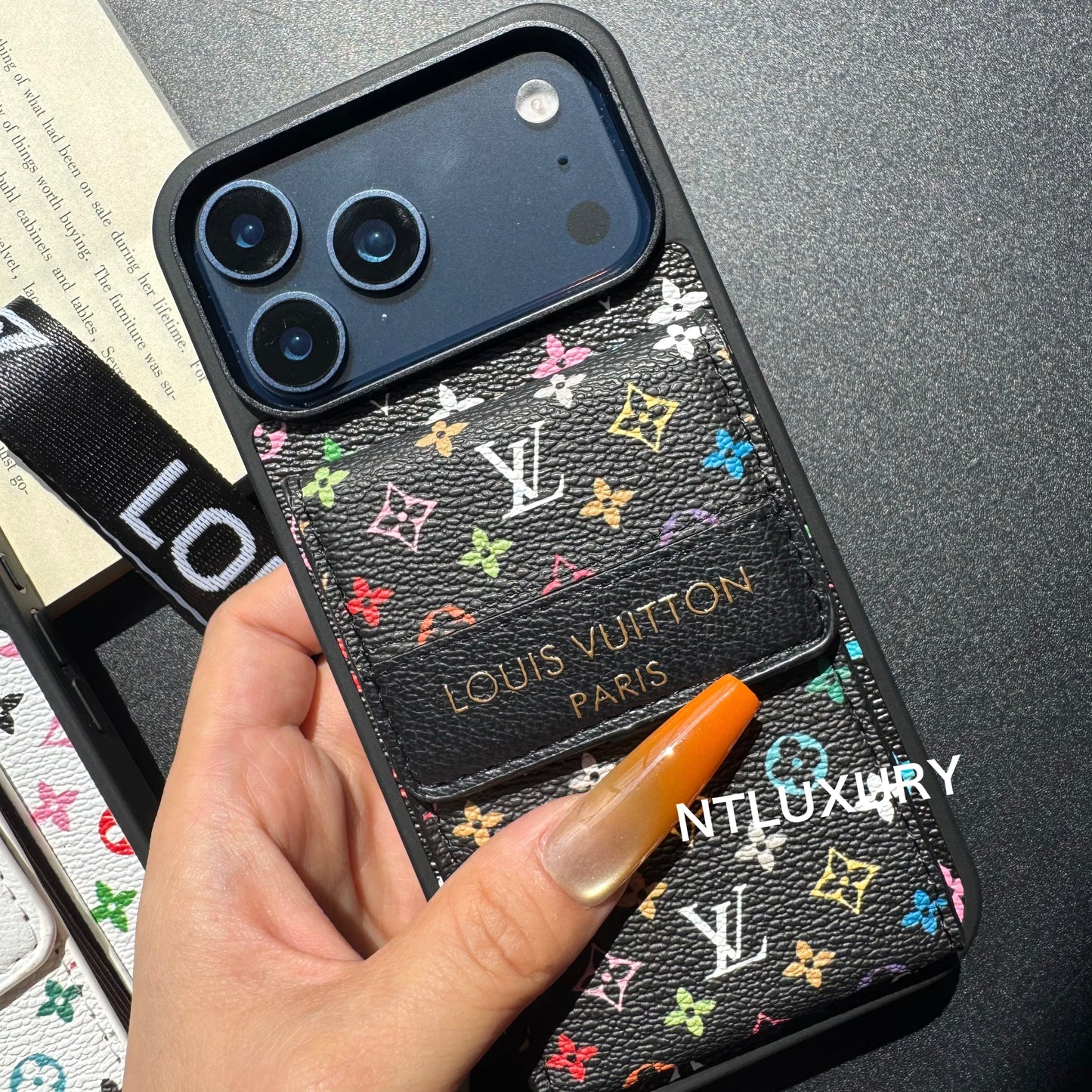 New Fancy Traditional Phone Case with Purse & Stripe (Small Love)