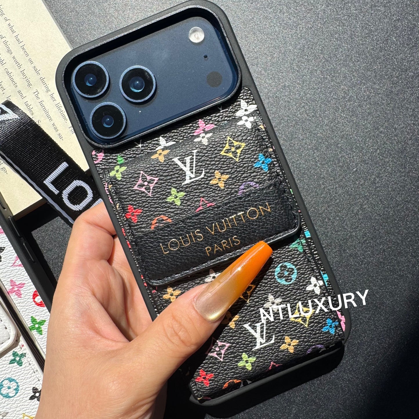New Fancy Traditional Phone Case with Purse & Stripe (Small Love)