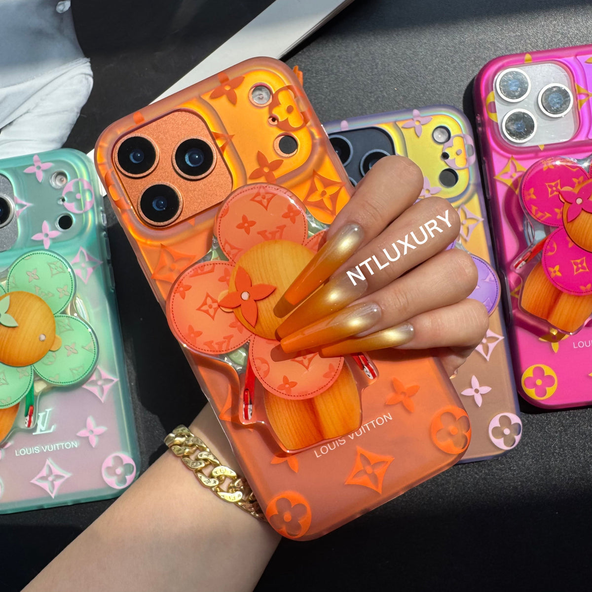 Transfer Color Laser Vivian Magsafe Phone Case with Magsafe Holder