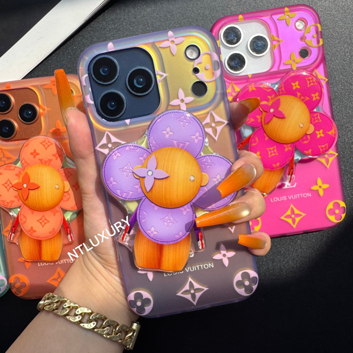 Transfer Color Laser Vivian Magsafe Phone Case with Magsafe Holder