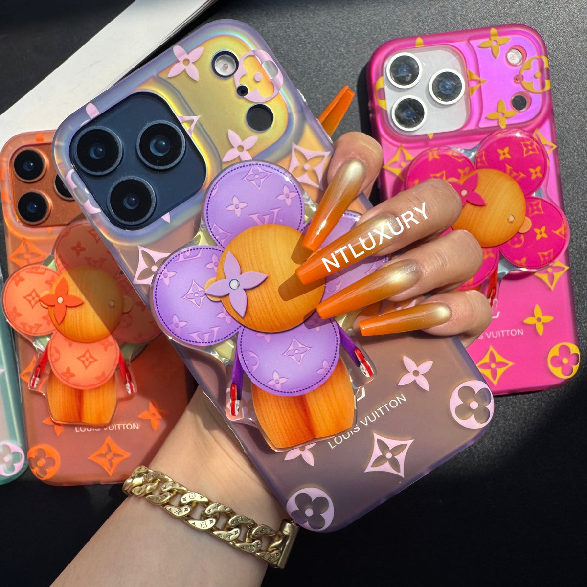 Transfer Color Laser Vivian Magsafe Phone Case with Magsafe Holder