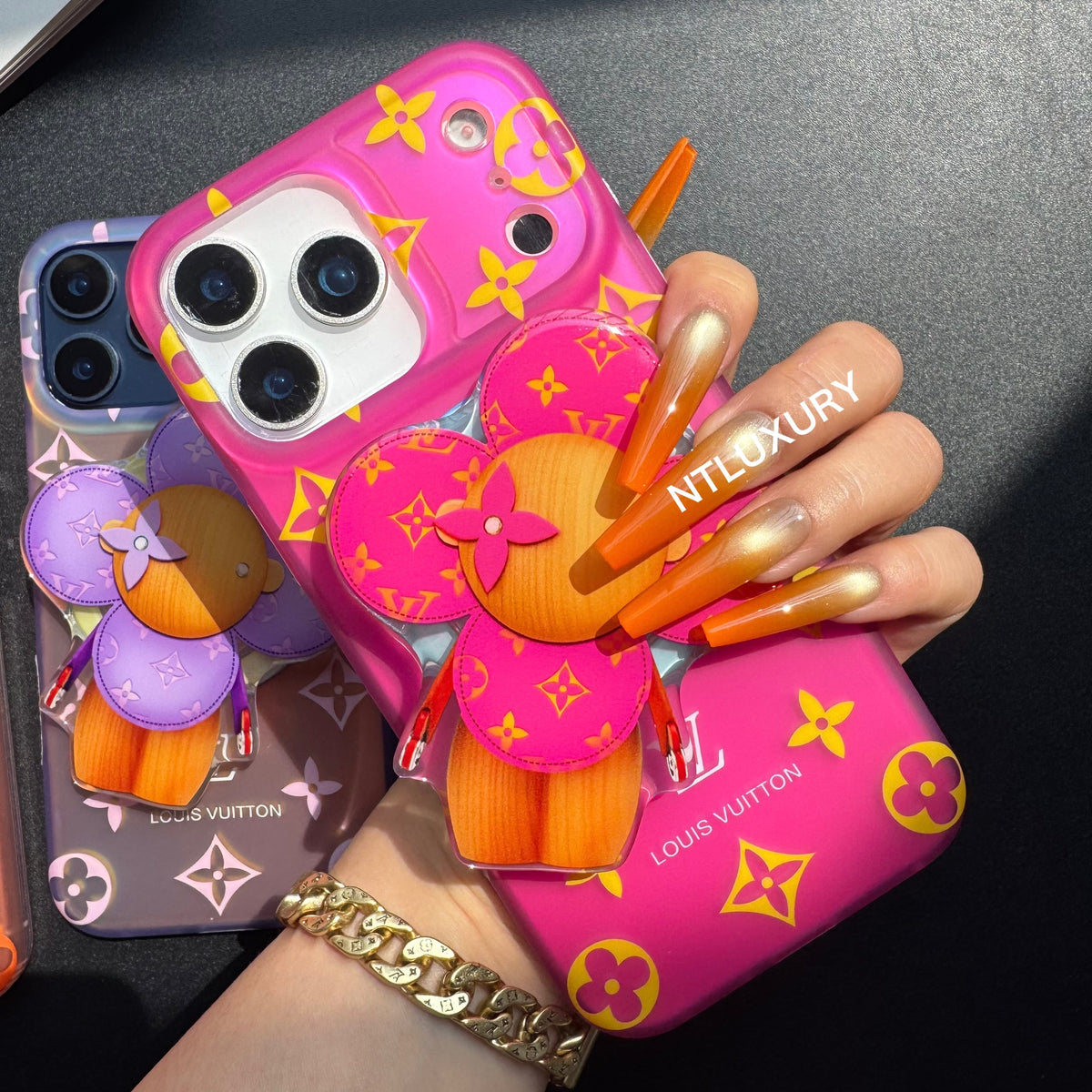 Transfer Color Laser Vivian Magsafe Phone Case with Magsafe Holder
