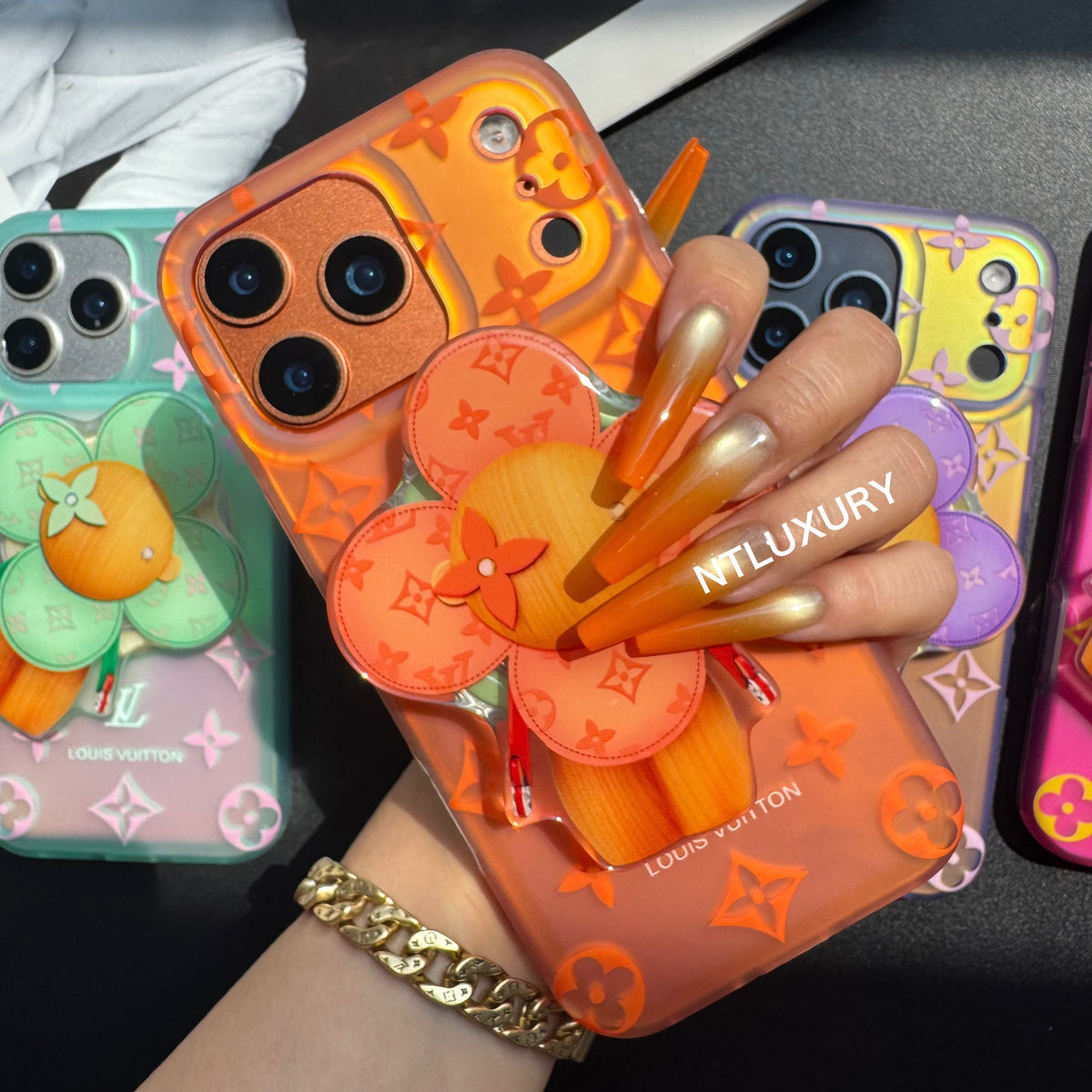 Transfer Color Laser Vivian Magsafe Phone Case with Magsafe Holder
