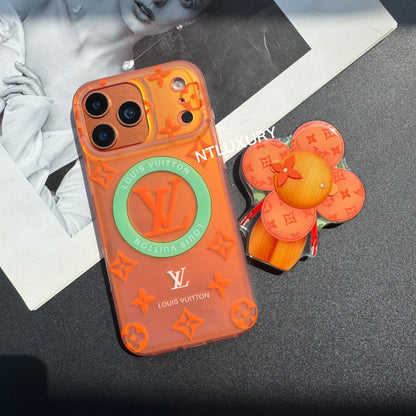 Funda para teléfono Vivian con láser de transferencia de color y soporte MagSafe