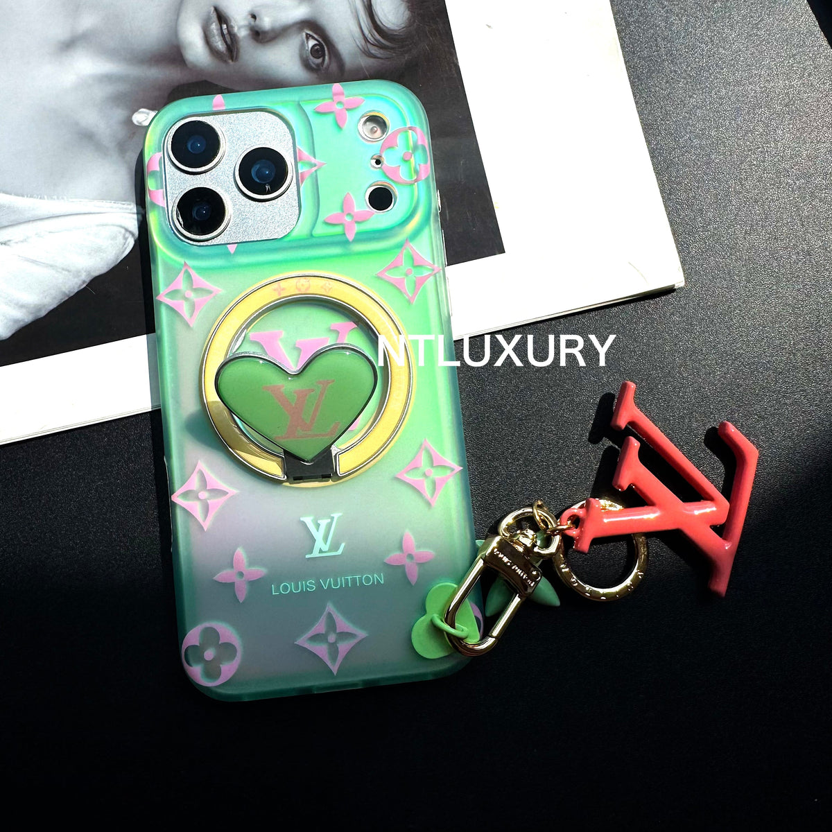Transfer Color Laser Vivian Magsafe Phone Case with Holder & Pendant