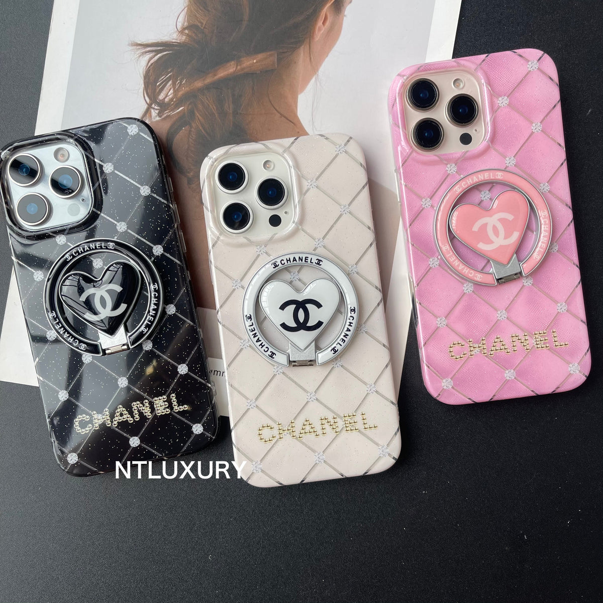 Coque de téléphone CC Girl Nouveau design MagSafe avec support MagSafe