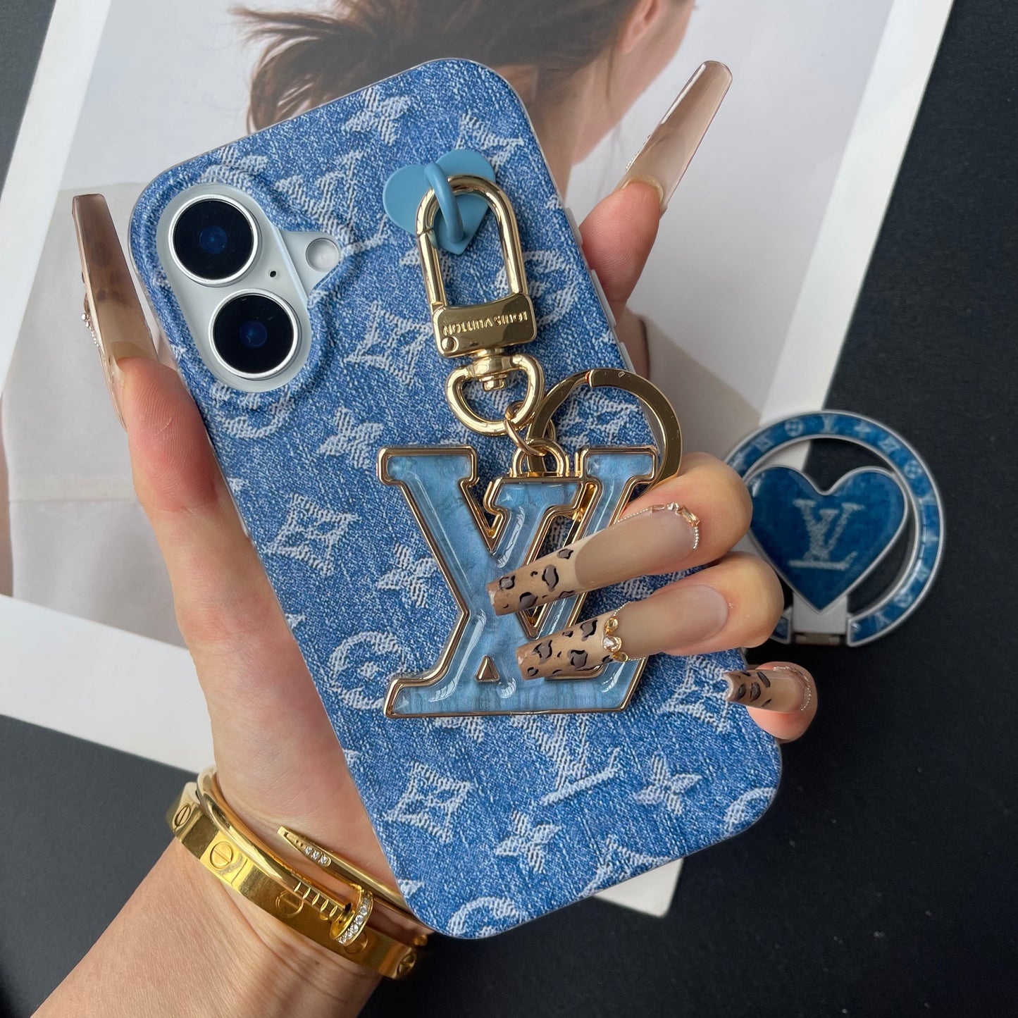 Cowboy Love New Design Phone Case with Pendant & Holder