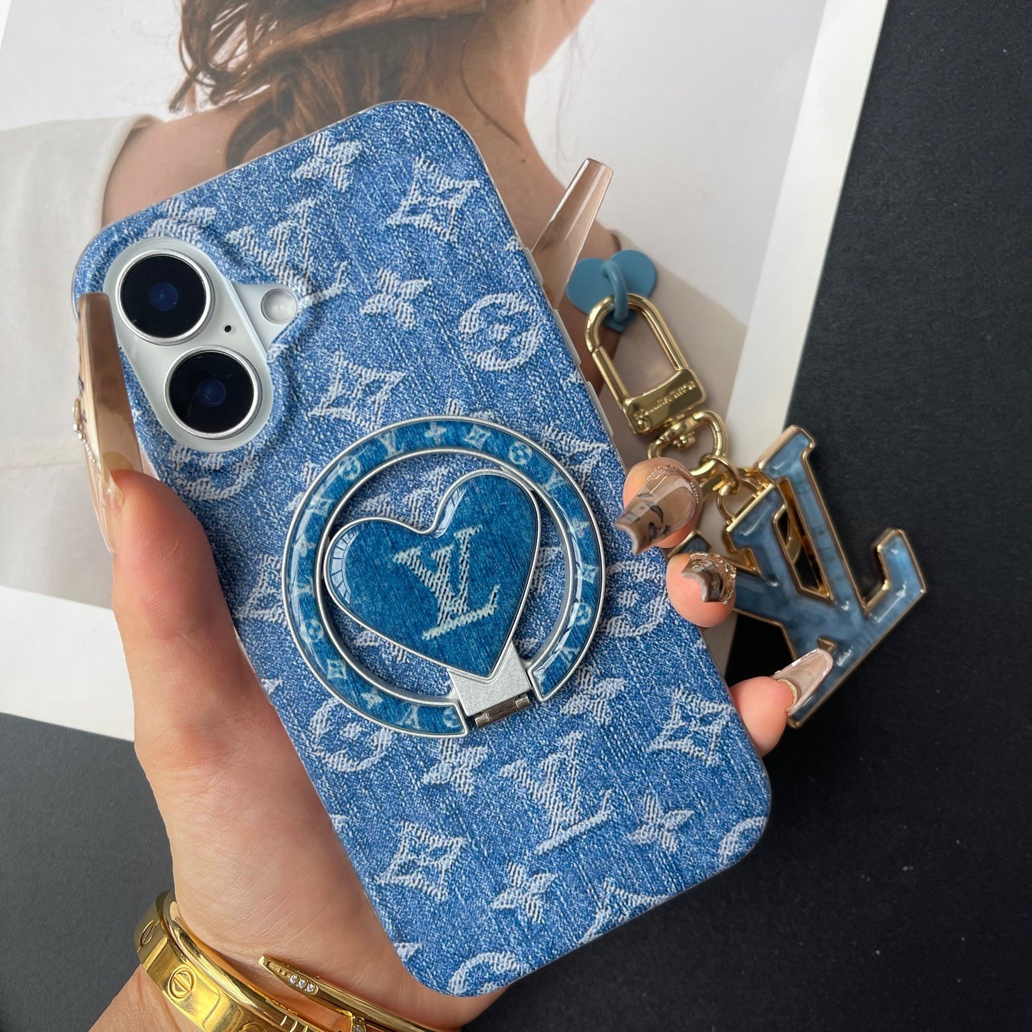Cowboy Love New Design Phone Case with Pendant & Holder