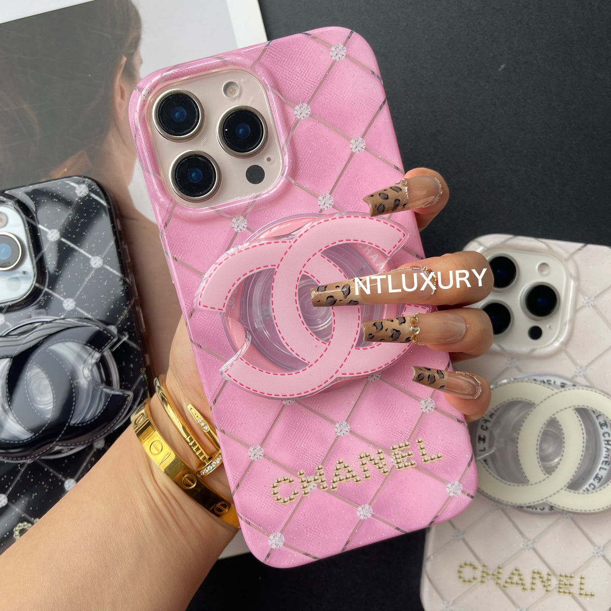 Fancy Cute Girl Phone Case With MagSafe Holder