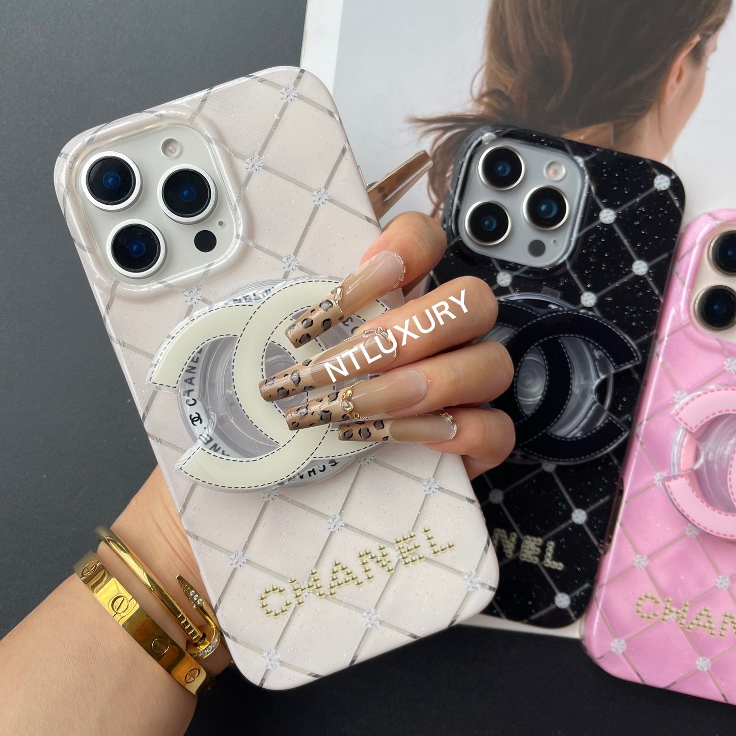 Fancy Cute Girl Phone Case With MagSafe Holder
