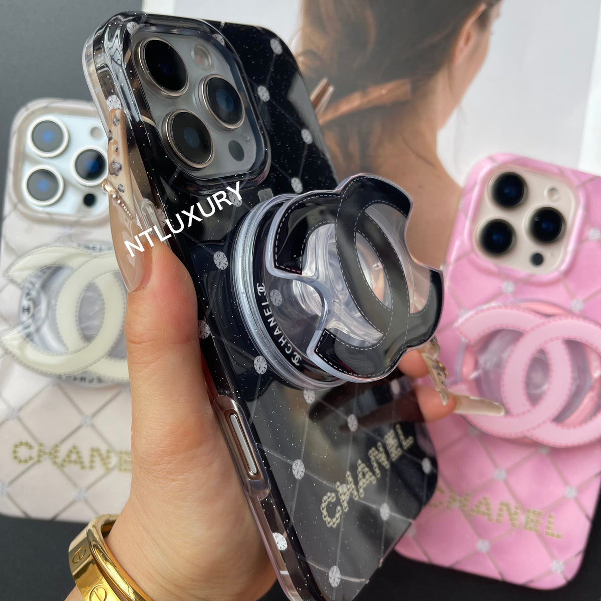 Fancy Cute Girl Phone Case With MagSafe Holder