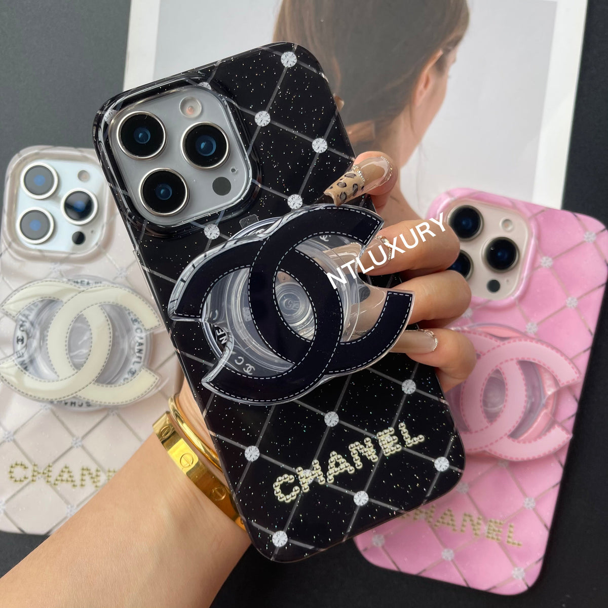 Fancy Cute Girl Phone Case With MagSafe Holder