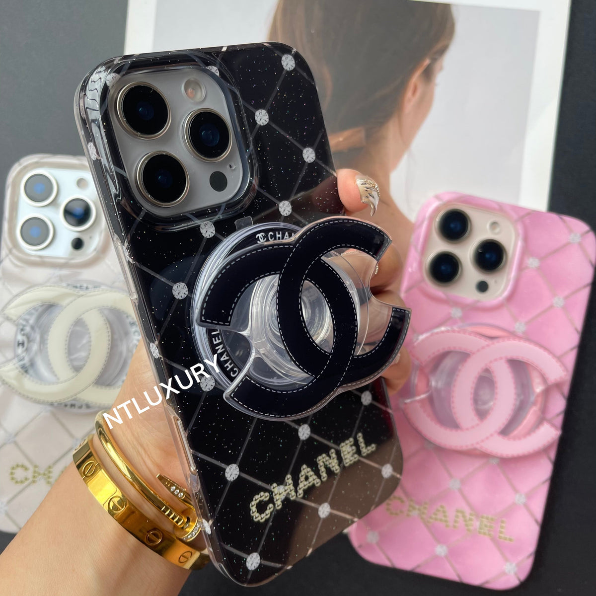 Fancy Cute Girl Phone Case With MagSafe Holder