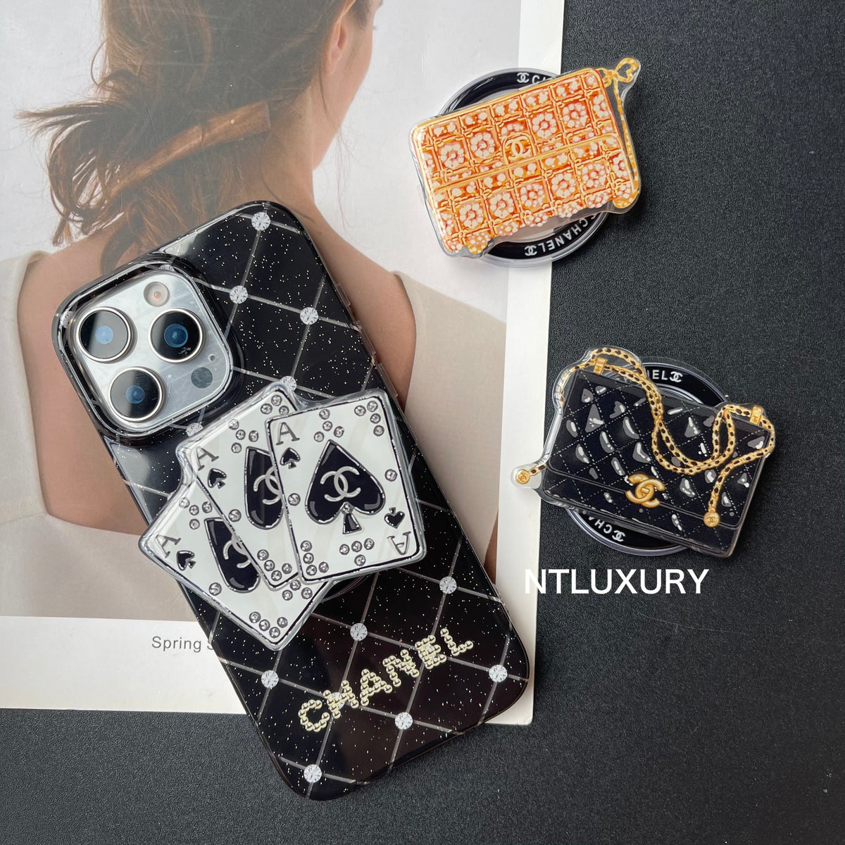 Luxury Life Design Magsafe Phone Case with Holder